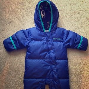 Columbia baby snowsuit 3-6m